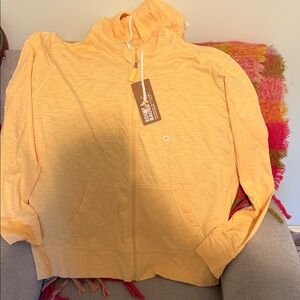 Eddie Bauer Slub Full Zip Hoodie New with Tags